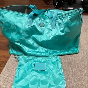 Coach Turquoise Weekender
